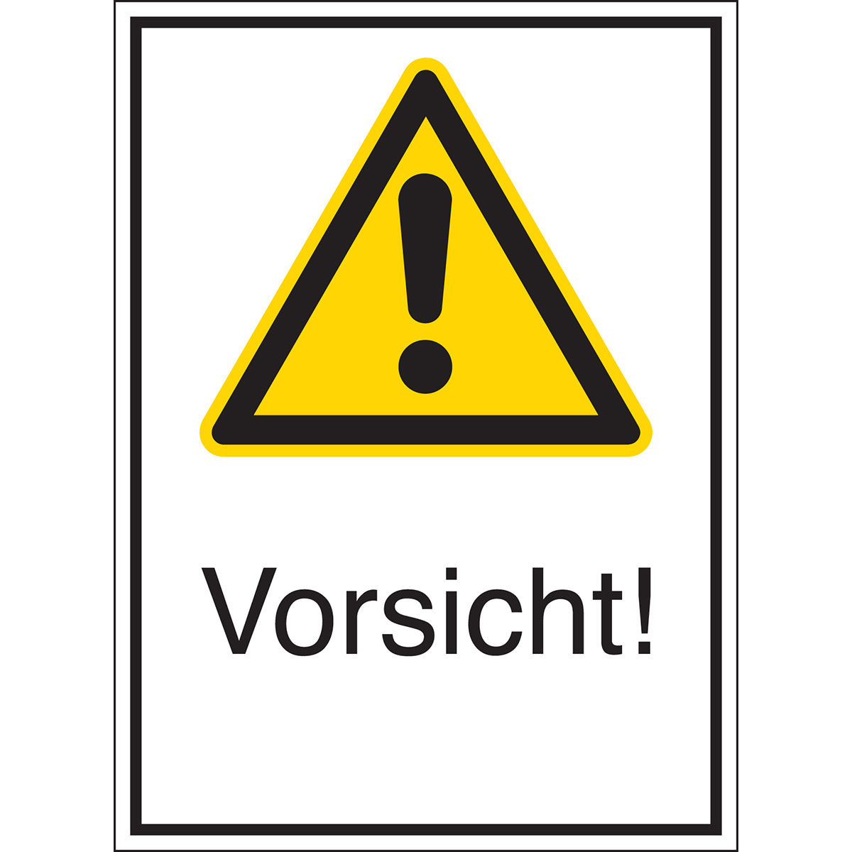 Warnschilder - Vorsicht!