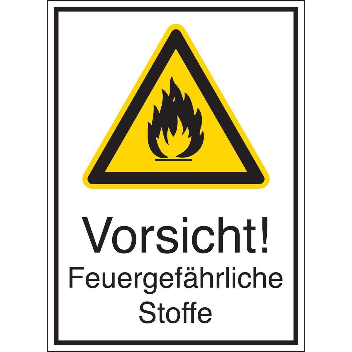 Warning signs - Caution! Flammable substances