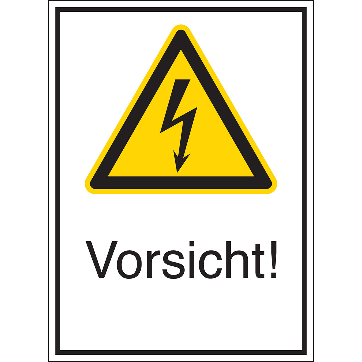 Warnschilder für Elektrische Einrichtungen - Vorsicht!