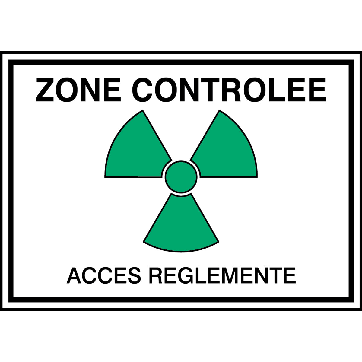 Zone controlée / Accès réglementé (produit francophone)