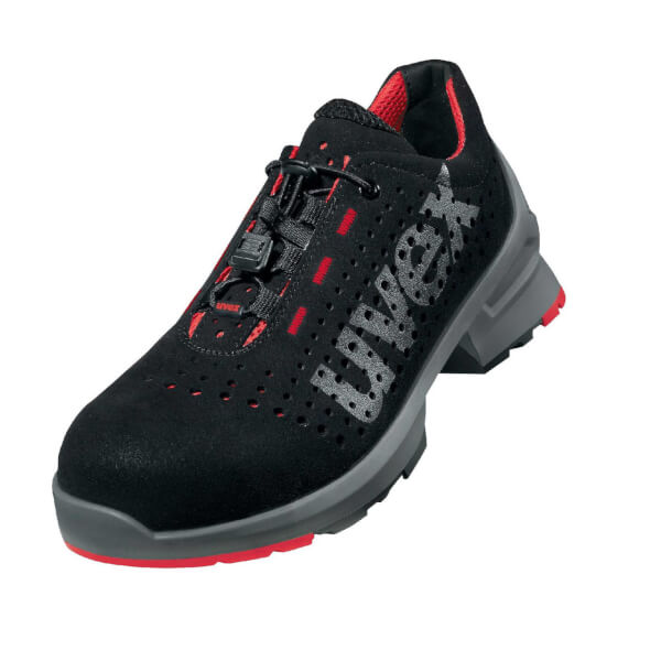 Chaussure de sécurité perforée Uvex 1 85468 S1 SRC rouge noir