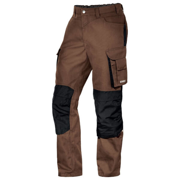uvex perfexxion Hose premium mit Knietaschen kakao braun