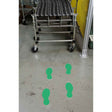 Fussabdrucke - Grüne Toughstripe Polyester