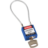 Compact security locks - with cable shackle