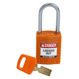 SafeKey Compact Nylon-Vorhängeschlösser mit Aluminiumbügel für Lockout-Anwendungen