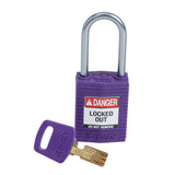 SafeKey Compact Nylon-Vorhängeschlösser mit Aluminiumbügel für Lockout-Anwendungen