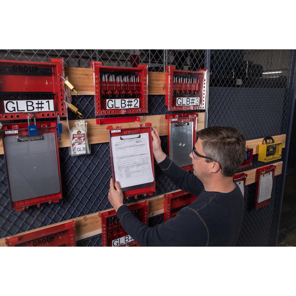 Vitrine pour documents d'autorisation