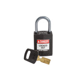 SafeKey Compact nylon padlocks with aluminum shackle for lockout applications