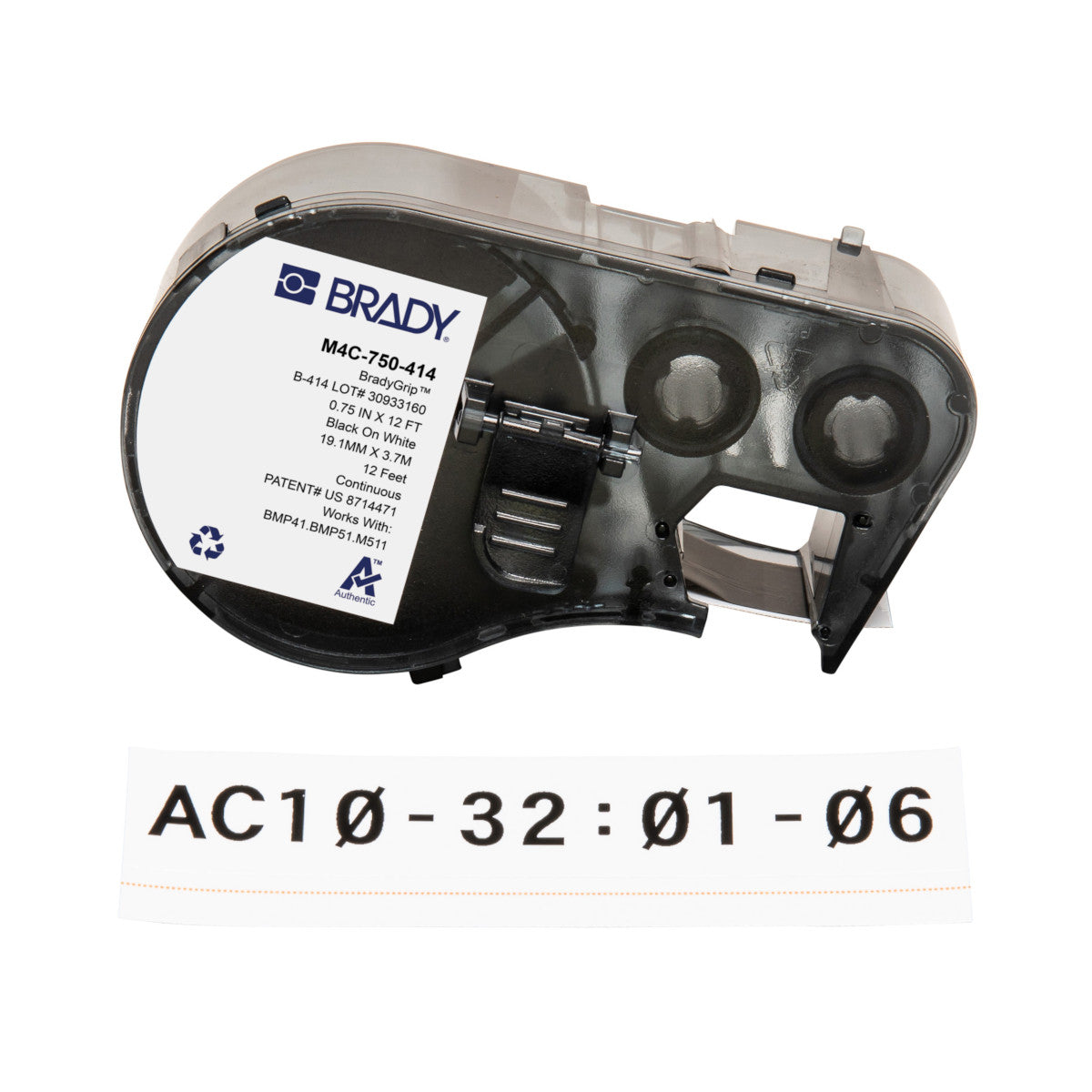 BradyGrip bedruckbares Klettband für M410/BMP41/M510/BMP51/M511