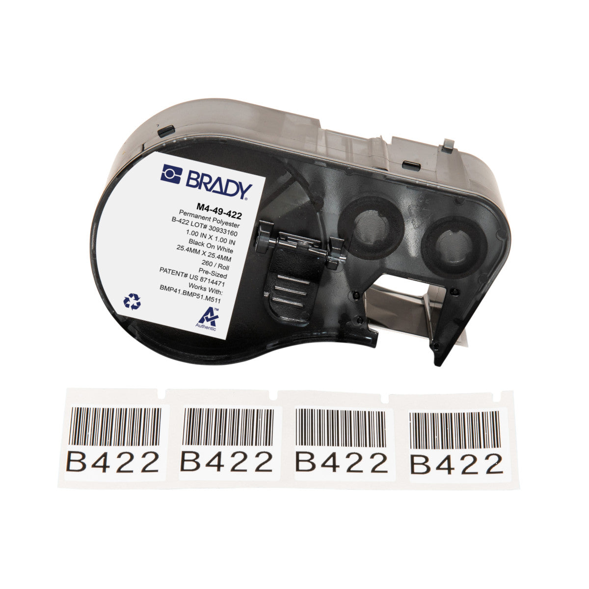 Étiquettes pour imprimantes d'étiquettes M410/BMP41/M510/BMP51/M511