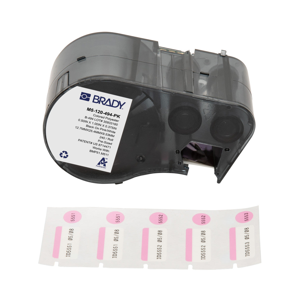 Étiquettes pour imprimantes d'étiquettes M510/BMP51/M511