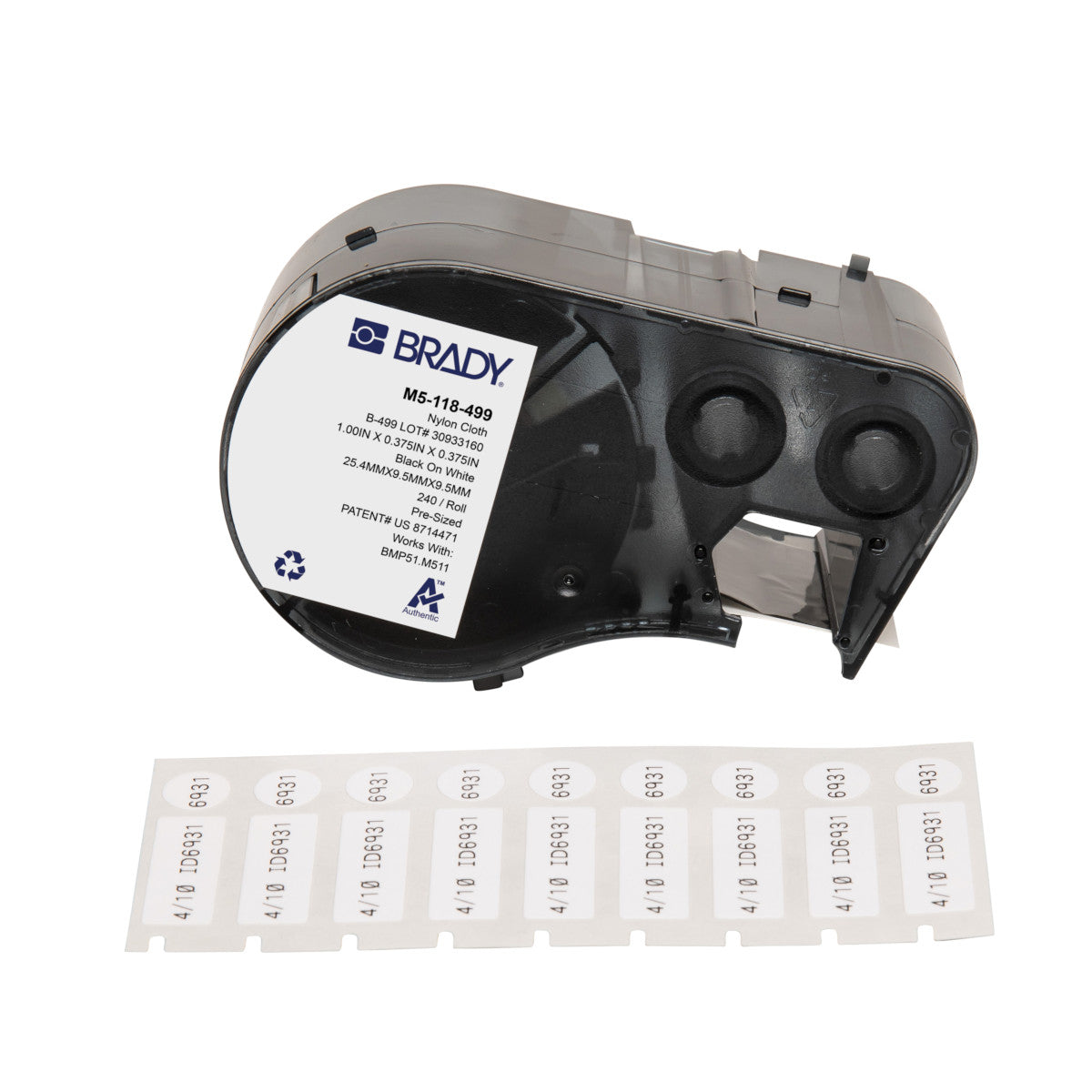 Étiquettes pour imprimantes d'étiquettes M510/BMP51/M511