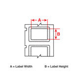 Papieretiketten für M610, M611, BMP61, M710 (mit Medienadapter) und BMP71 (mit Medienadapter)