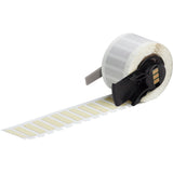 Bernsteingelbe Polyimid-Etiketten mit matter Oberfläche, beständig gegen hohe Temperaturen, für M610, M611, BMP61, M710 (mit Medienadapter) und BMP71 (mit Medienadapter)