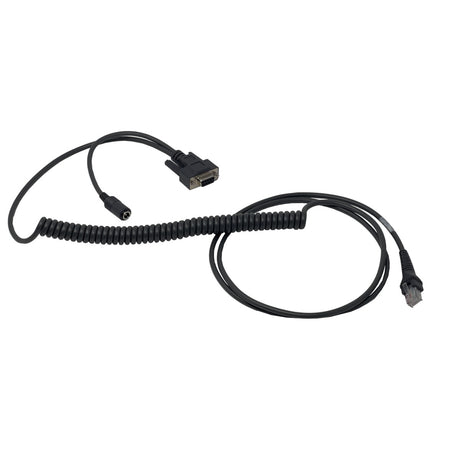 2,5 m langes RS-232-Spiralkabel für Code Reader