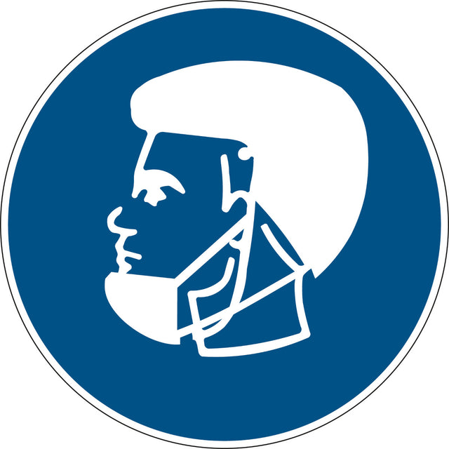 Gebotsschilder - Bartmaske benutzen