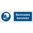 Gebotsschilder - Bartmaske benutzen