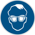 Gebotsschilder - Schutzbrille mit Seitenschutz benutzen
