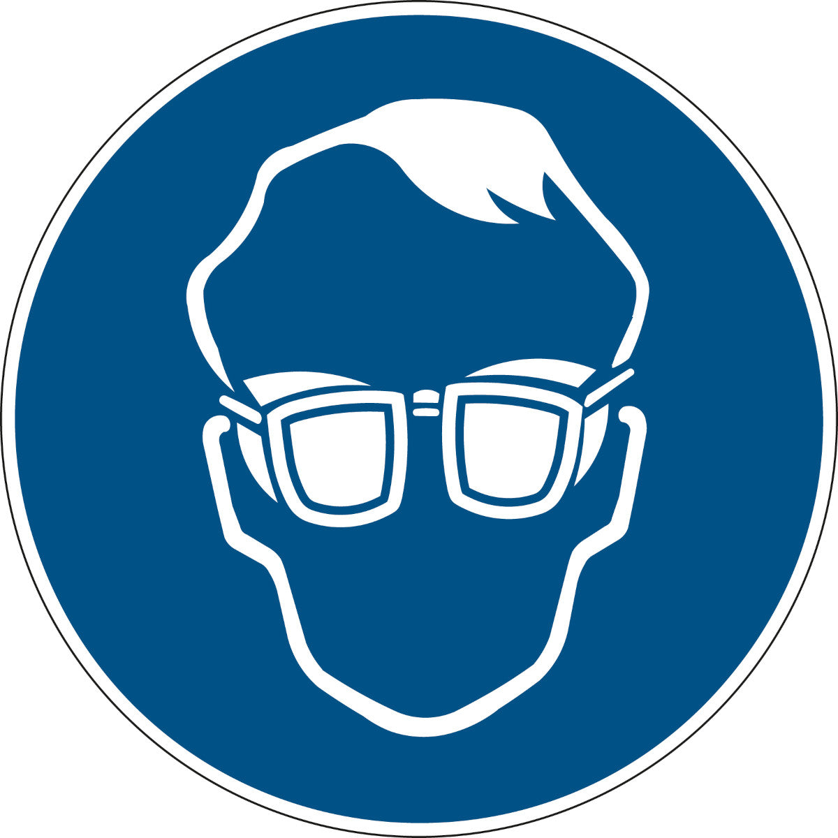 Gebotsschilder - Schutzbrille mit Seitenschutz benutzen