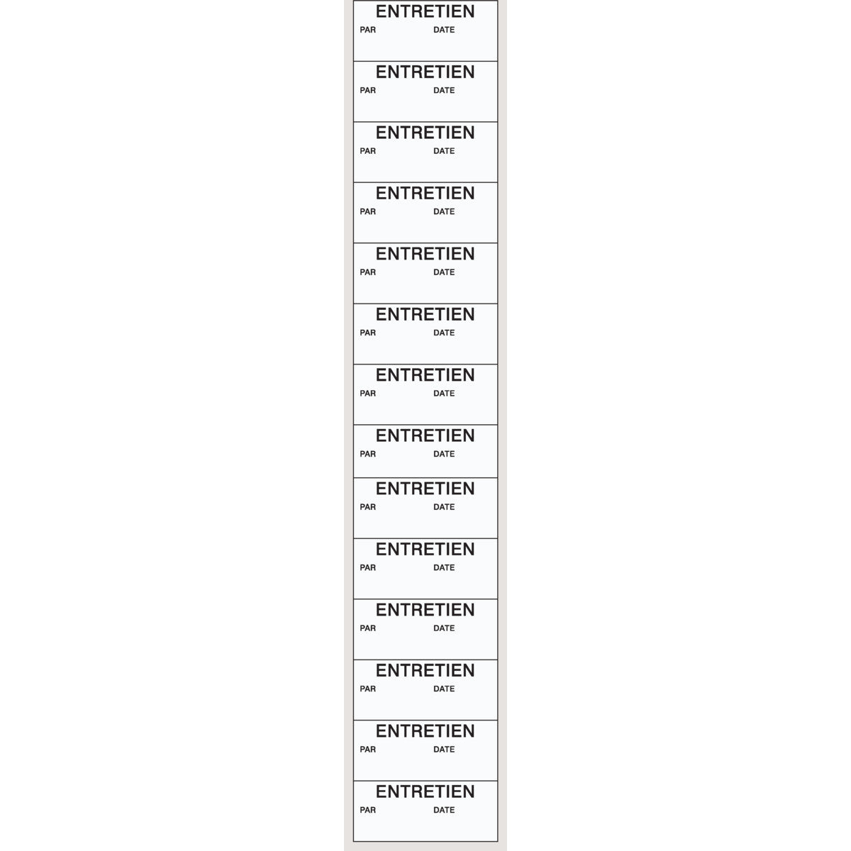 Etiquettes à compléter - Inventaire / Fabrication (produit francophone)