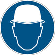 Gebotsschilder - Kopfschutzschutz benutzen