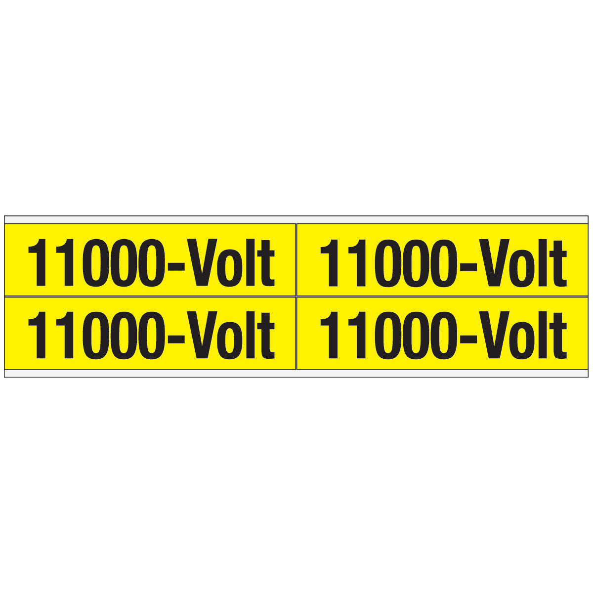 Warnschilder für die Spannungskennzeichnung - 11000-Volt