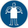 Gebotsschilder - Schutzschürze tragen