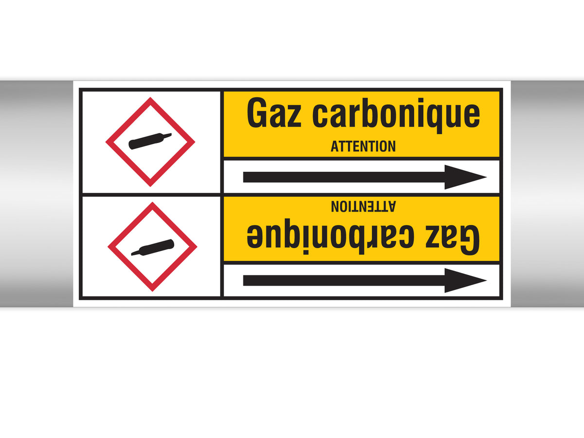Marqueurs en rouleau continu, with pictogrammes - CO2 (product francophone)