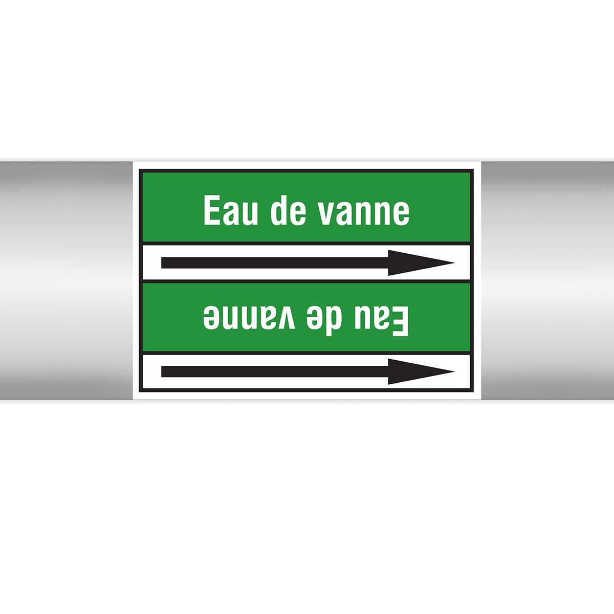 Marqueurs en rouleau continu, sans pictogramme - Eau de vanne (produit francophone)
