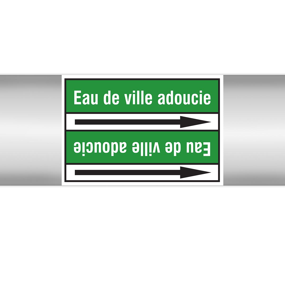 Marqueurs en rouleau continu, sans pictogramme - Eau de ville adoucie (produit francophone)