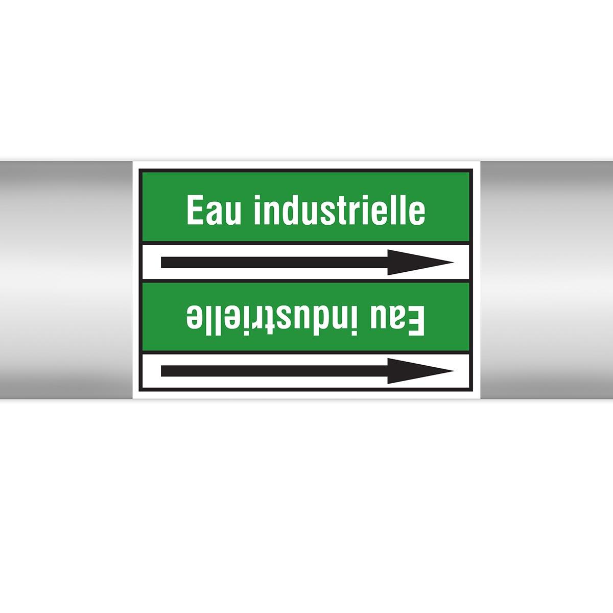 Marqueurs en rouleau continu, sans pictogramme - Eau industrielle (produit francophone)
