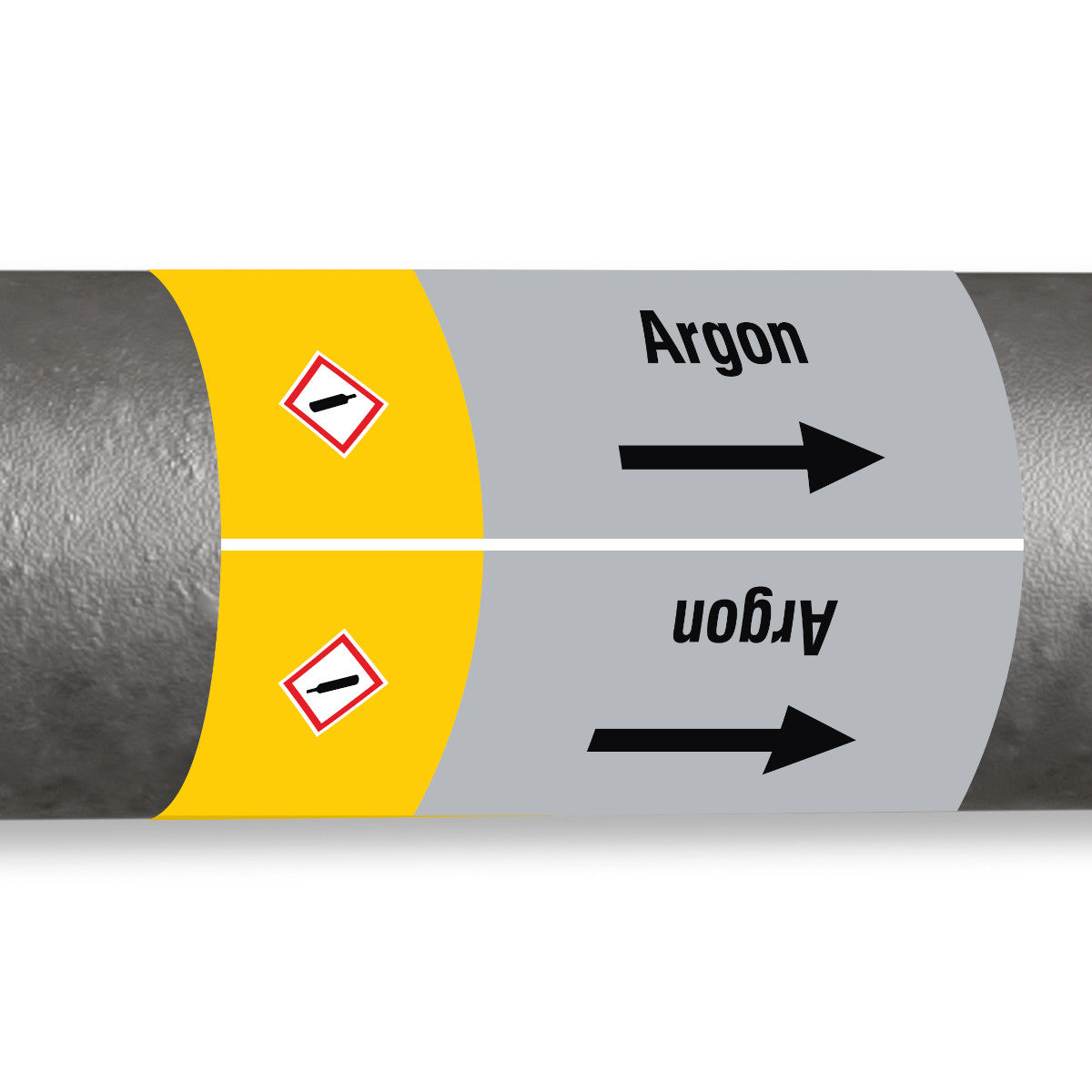 ISO 20560 Rohrmarkierer - Gas