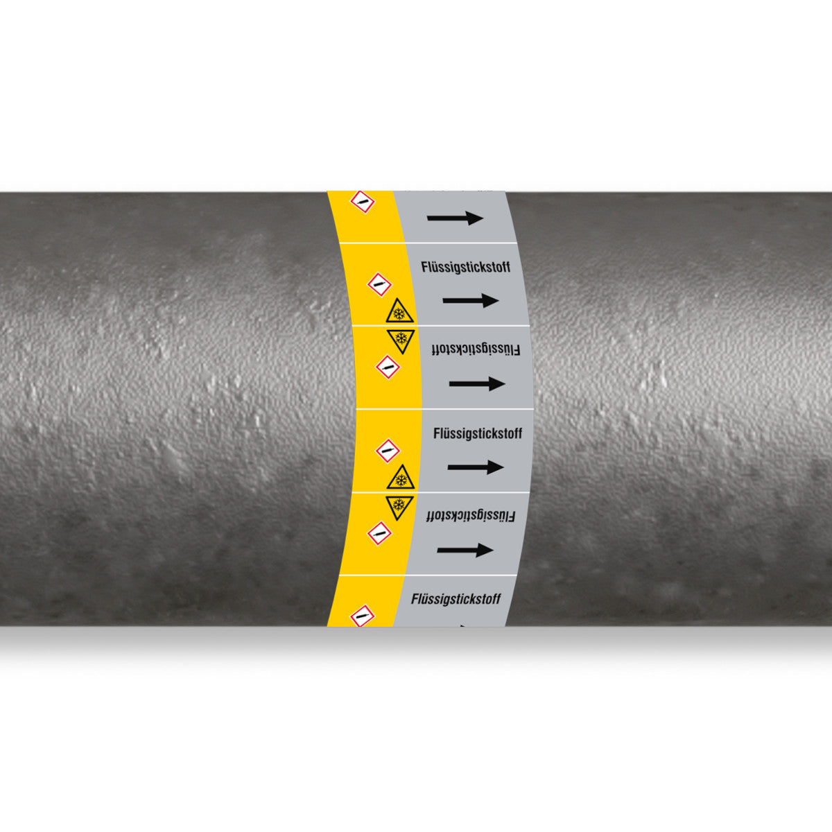 ISO 20560 Rohrmarkierer - Gas