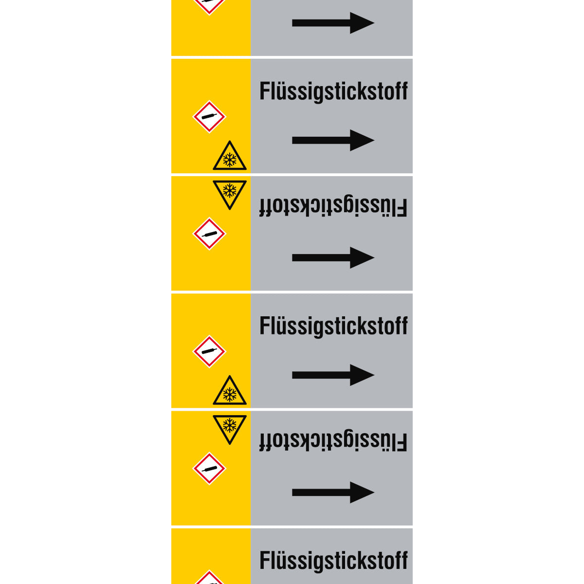 ISO 20560 Rohrmarkierer - Gas