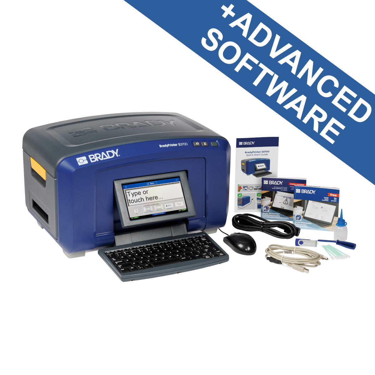 S3700 Multicolour &amp; Cut Sign and Label Printer with QWERTZ Keyboard + BWS Suite