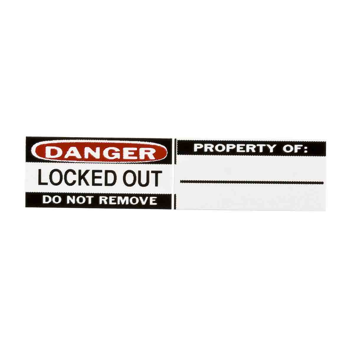 Labels for aluminum padlocks