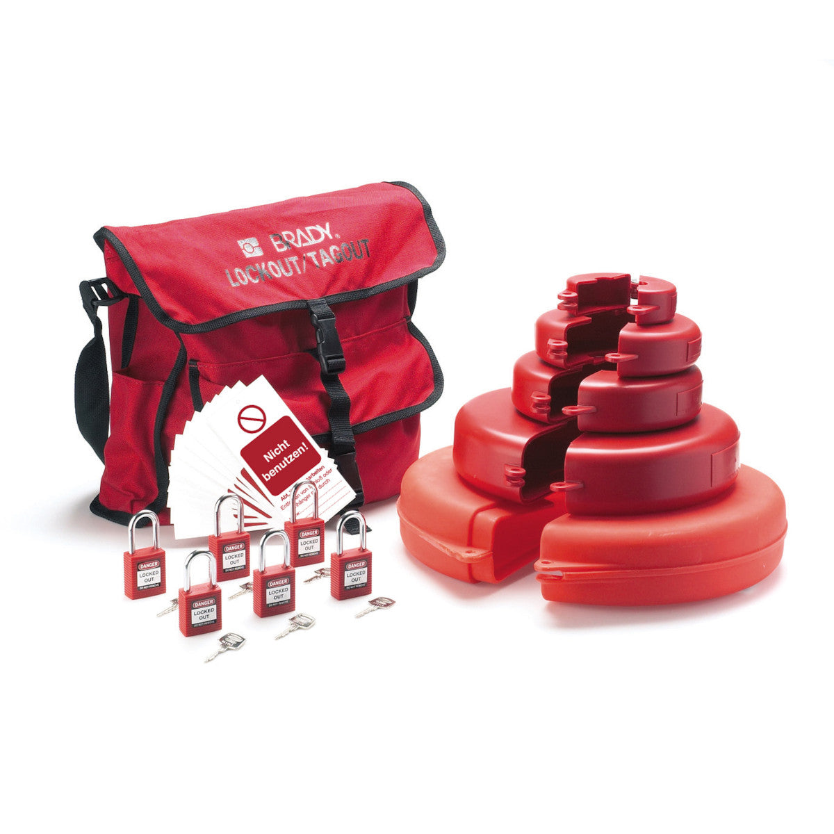 Lockout-Set für Durchgangsventile