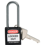 Cadenas de sécurité compacts Brady avec anse de 50 mm - Clés différentes