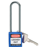 Cadenas de sécurité compacts Brady avec anse de 75 mm - Clés différentes