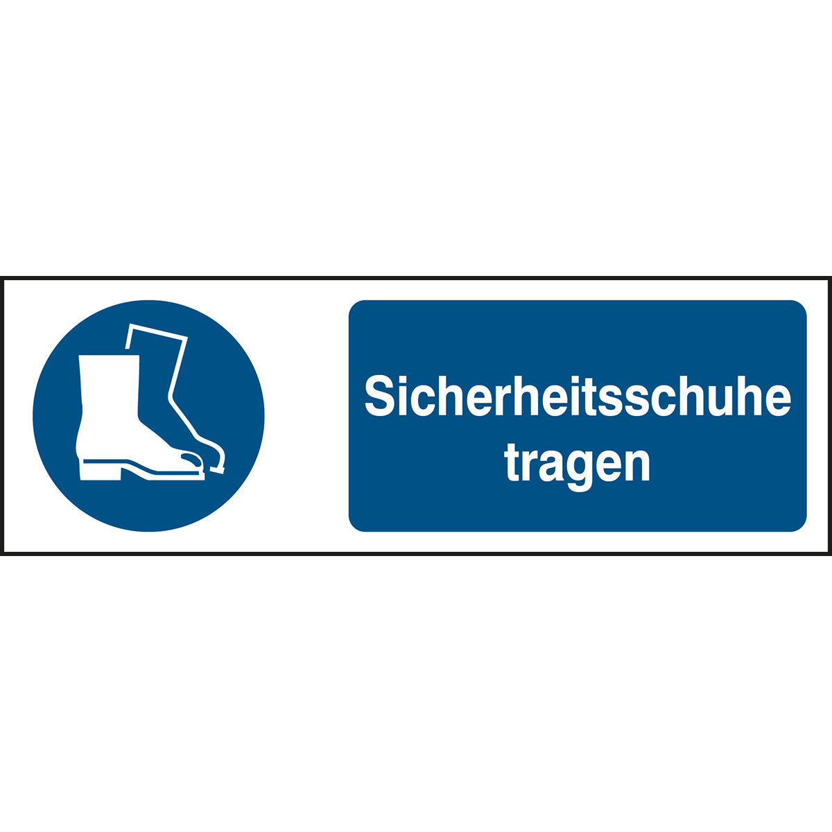 ISO 7010 sign - Wear safety shoes