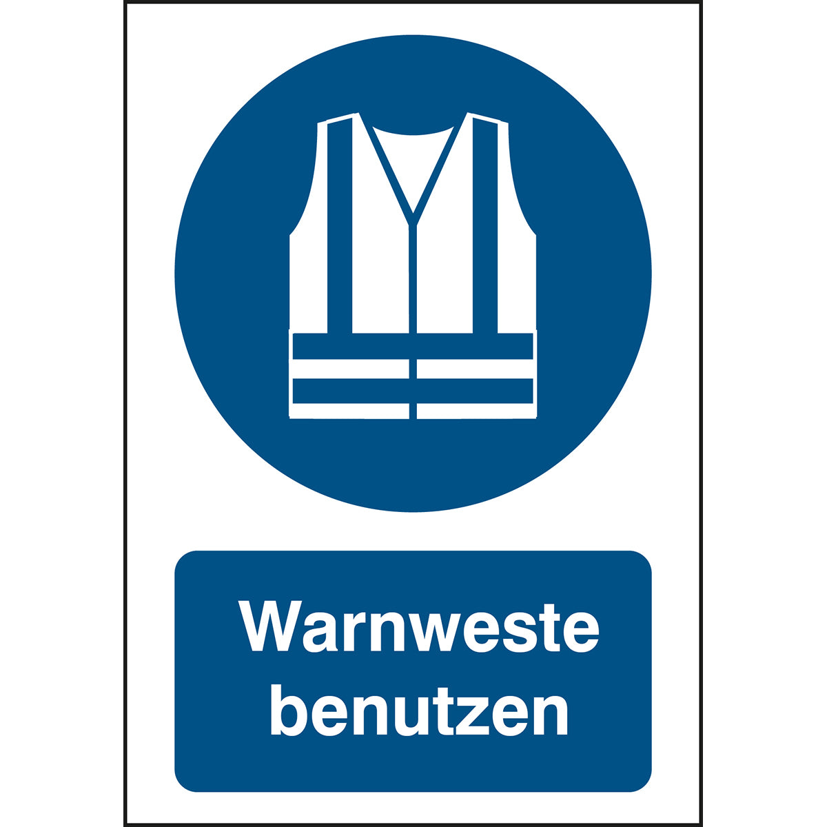 ISO 7010 sign - Use safety vest