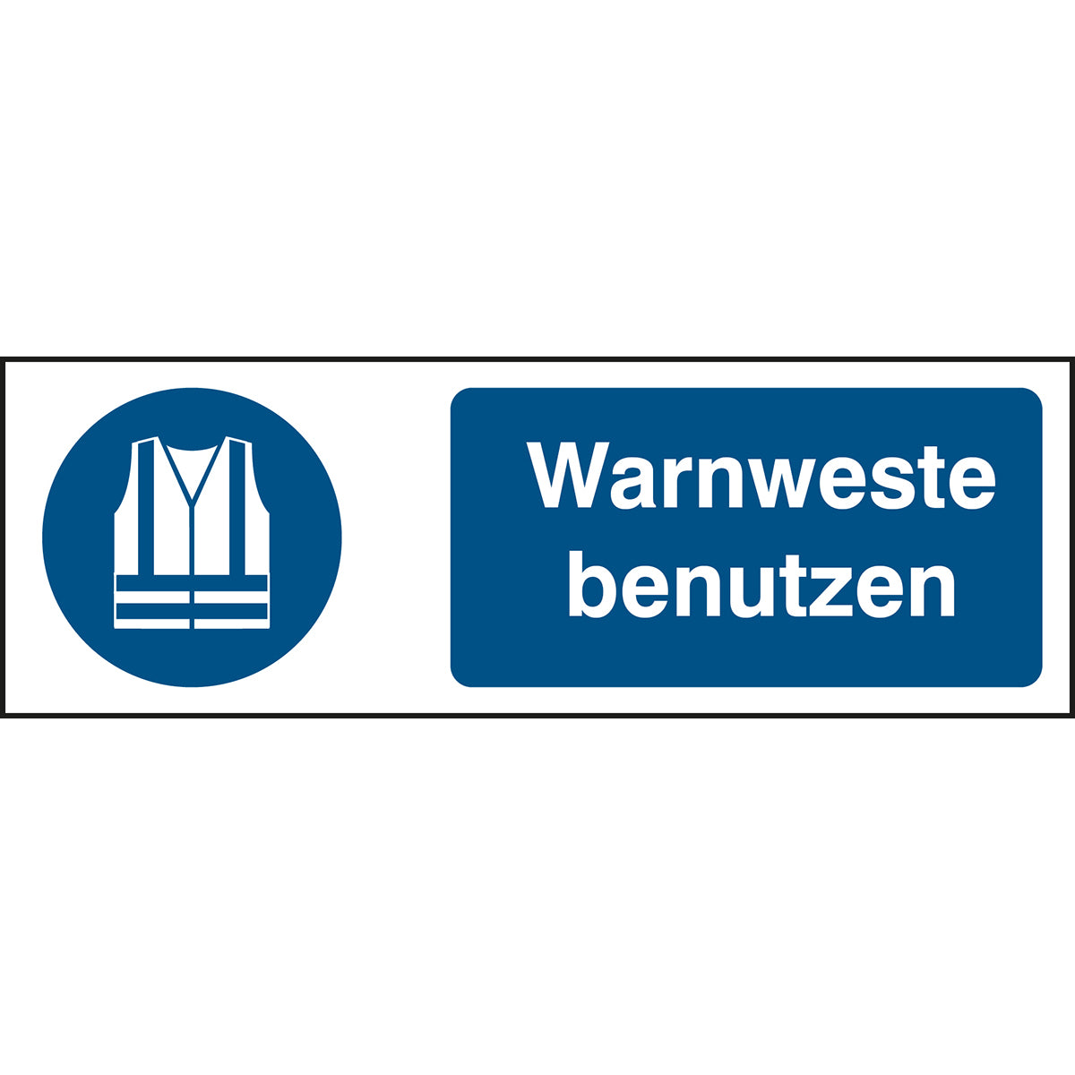 ISO 7010 sign - Use safety vest