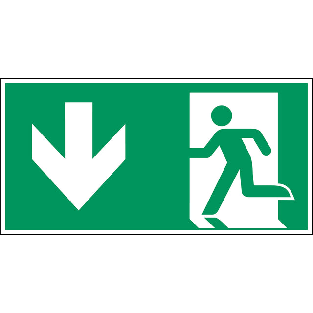 Notausgang (links) – Sicherheitsschild
