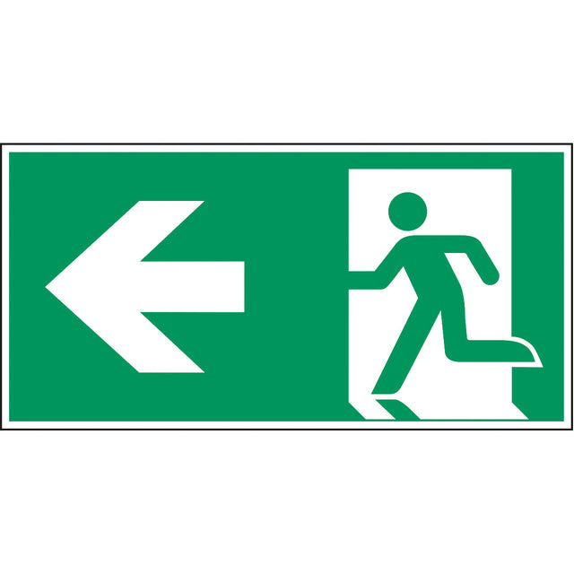Notausgang (links) – ISO 7010