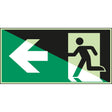 Notausgang (links) – ISO 7010