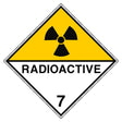 Aufkleber für den Transport gefährlicher Güter - Radioactive Stoffe