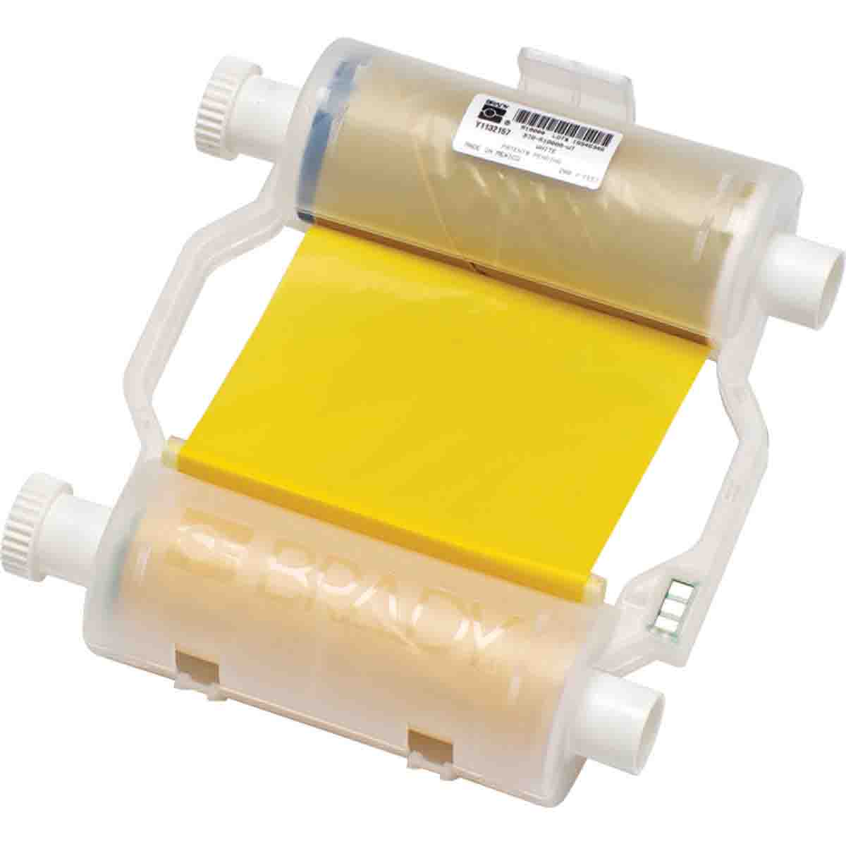 Gelbes Hochleistungs-Farbband zum Drucken von weißem B-595 Material für die Drucker BBP3X/S3XXX/i3300