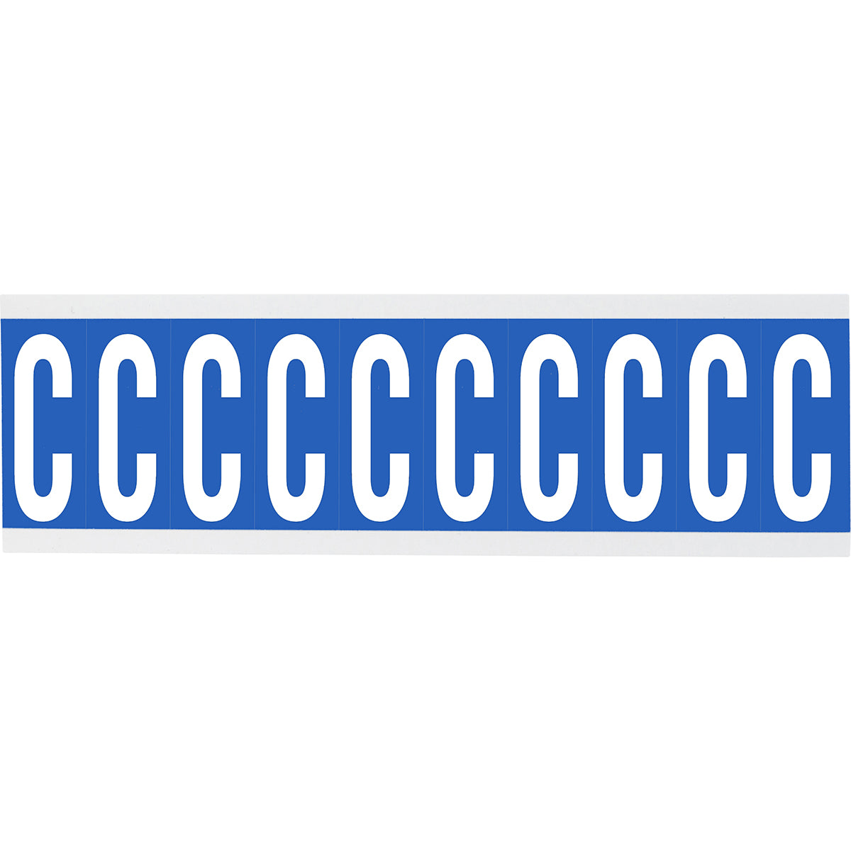 Zahlen oder Buchstaben auf Karte - 22 x 38 mm Weiss/Schwarz - C