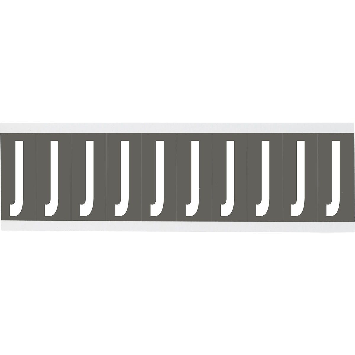 Chiffres ou lettres sur carte - 22 x 38 mm Blanc/Gris - J