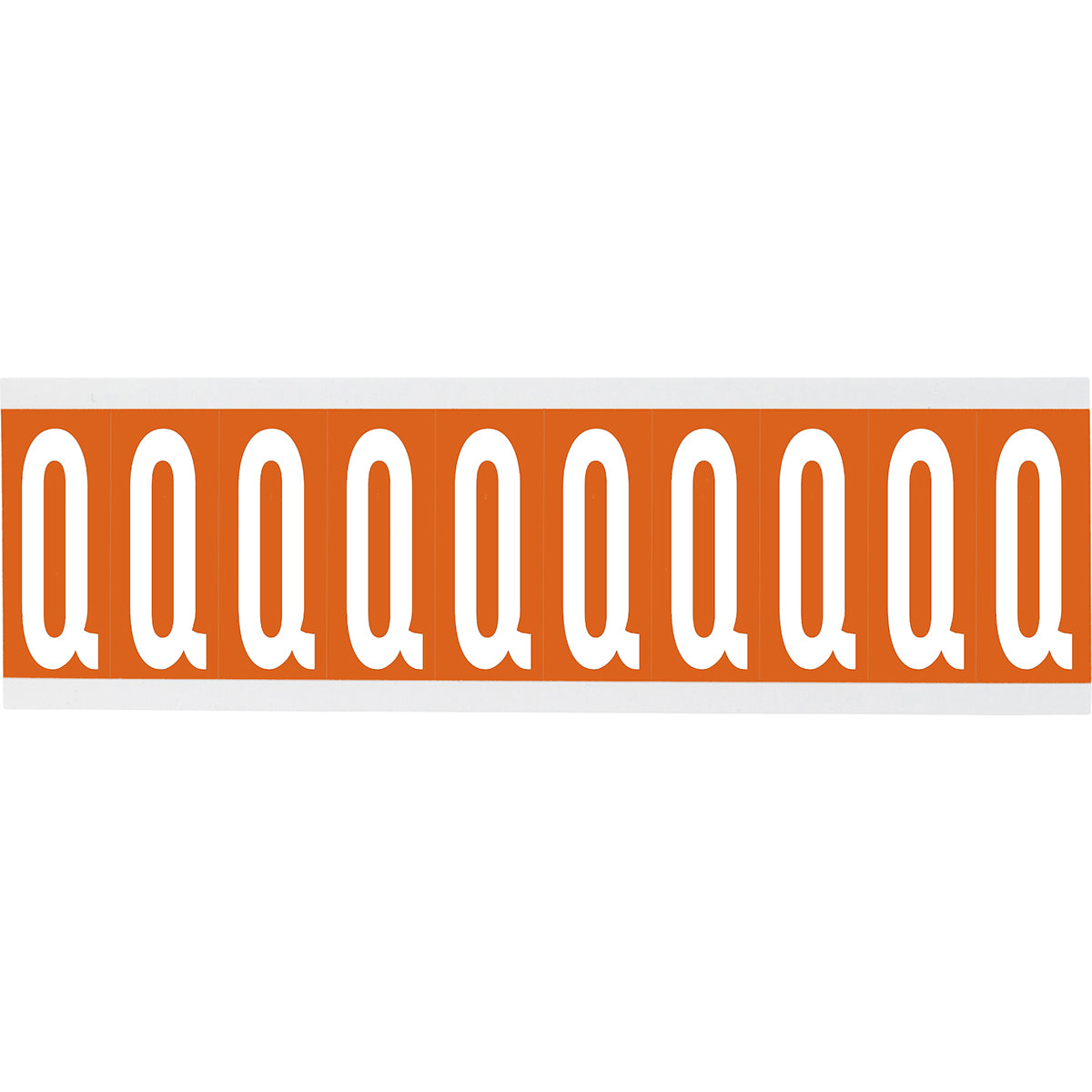 Chiffres ou lettres sur carte - 22 x 38 mm Blanc/Orange - Q